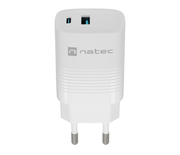 Natec RIBERA GAN 1X USB-A + 1X USB-C 30W BIAŁA - 1480421 - zdjęcie 2